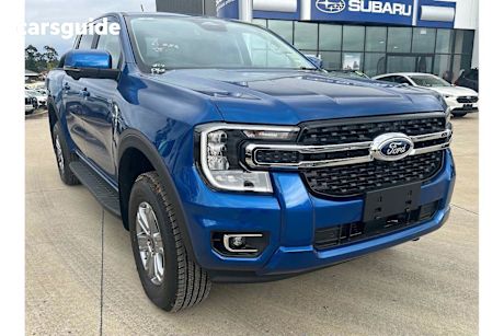 Blue 2025 Ford Ranger Ute Tray XLT 4X4
