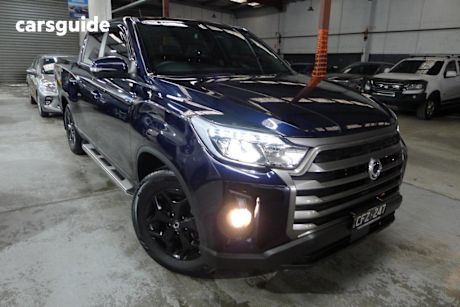 Blue 2022 Ssangyong Musso Crew Cab Pickup Ultimate