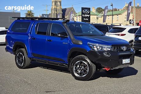 Blue 2018 Toyota Hilux Double Cab Pick Up Rugged X (4X4)