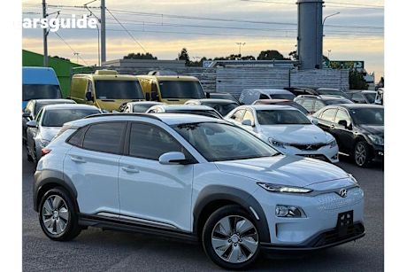 White 2020 Hyundai Kona Wagon Elite Electric