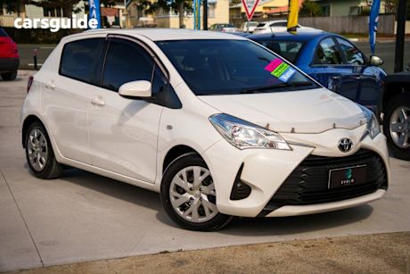 White 2018 Toyota Yaris Hatchback Ascent