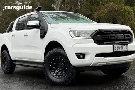 White 2020 Ford Ranger Double Cab Chassis XLT 3.2 (4X4)