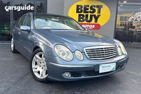 Blue 2003 Mercedes-Benz E500 Sedan Elegance