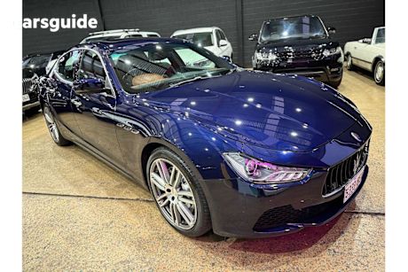 Blue 2014 Maserati Ghibli Sedan S