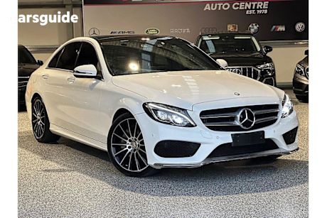 White 2016 Mercedes-Benz C-CLASS Sedan C250 R