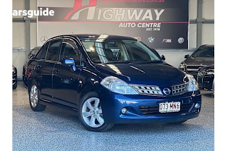 Blue 2010 Nissan Tiida Sedan TI F