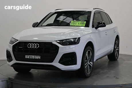 White 2022 Audi Q5 Wagon 40 TDI Quattro Mhev