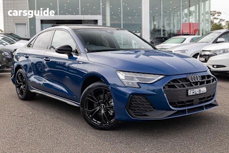Blue 2025 Audi A3 Sedan 35 Tfsi S Line (mhev)