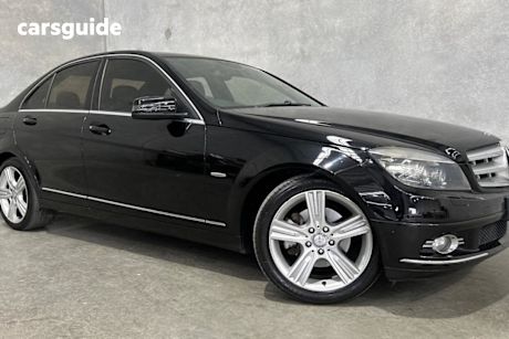 Black 2009 Mercedes-Benz C200 Sedan Kompressor Avantgarde