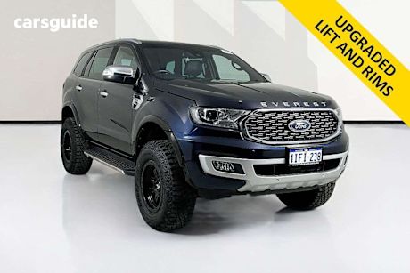 Blue 2021 Ford Everest Wagon Titanium (4WD)