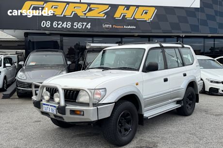 White 1998 Toyota Landcruiser Prado Wagon GXL (4X4)