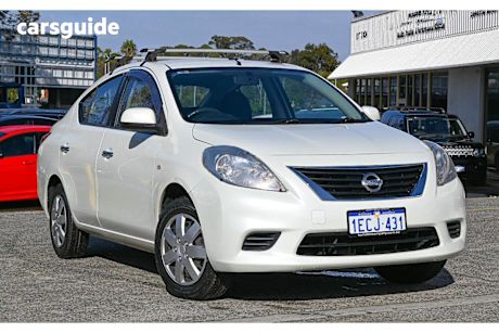 White 2012 Nissan Almera Sedan ST F
