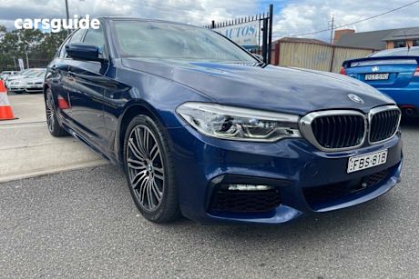 Blue 2018 BMW 530D Sedan M Sport