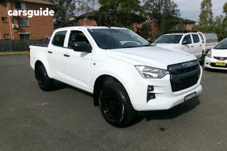 White 2021 Isuzu D-MAX Crew Cab Utility SX (4X2) High-Ride