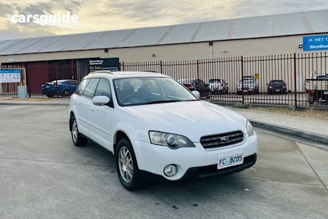 White 2005 Subaru Outback Wagon 2.5I Safety