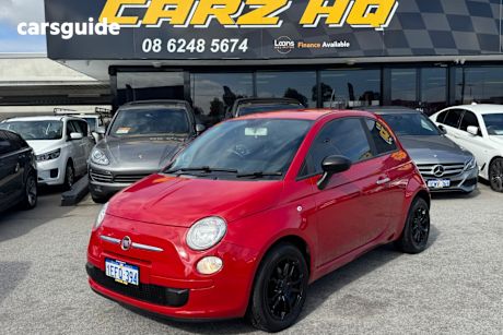 Red 2013 Fiat 500 Hatchback POP