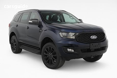 Blue 2021 Ford Everest Wagon Sport (rwd)