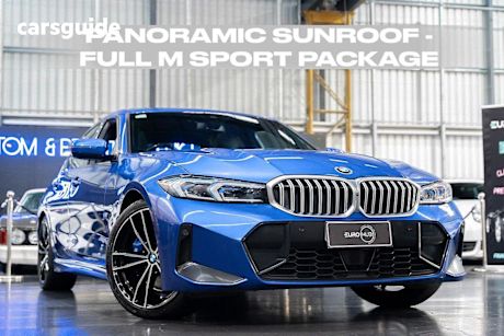 Blue 2022 BMW 330i Sedan M Sport