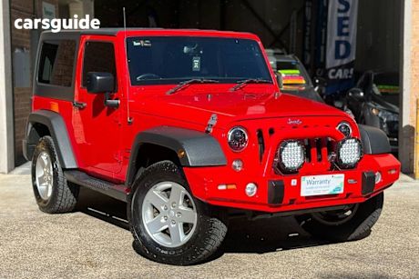 Red 2015 Jeep Wrangler Convertible SPORT (4x4) JK MY15