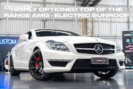 White 2014 Mercedes-Benz CLS63 Coupe AMG S