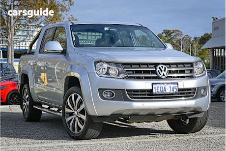 Silver 2014 Volkswagen Amarok Ute Tray TDI400 HIGHLINE 4X4