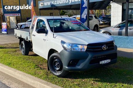 White 2020 Toyota Hilux Cab Chassis Workmate