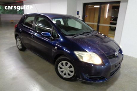 Blue 2007 Toyota Corolla Hatchback Ascent