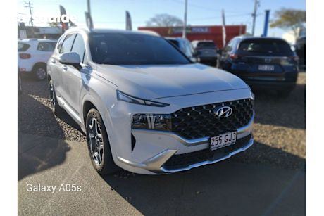 White 2022 Hyundai Santa FE Wagon Highlander HEV (6 Seat)