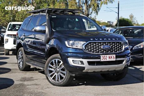 Blue 2022 Ford Everest Wagon Titanium (4WD)