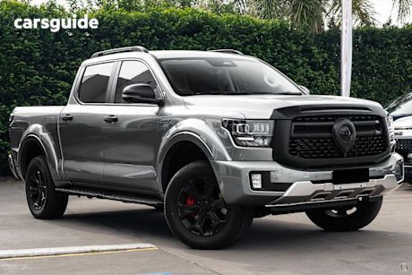 Grey 2025 GWM Cannon Alpha Ute Tray ULTRA PHEV 4WD