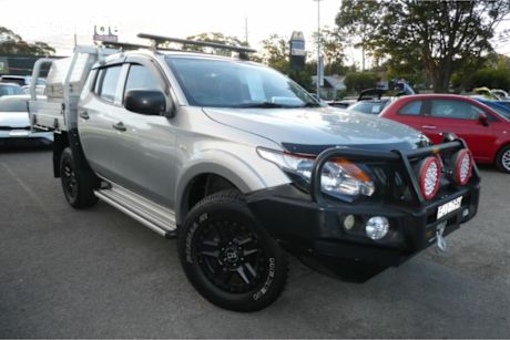 Silver 2017 Mitsubishi Triton Dual Cab Utility GLX Plus (4X4)