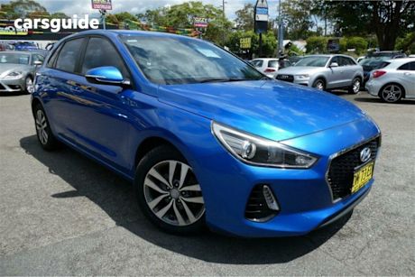 Blue 2017 Hyundai I30 Hatchback Active