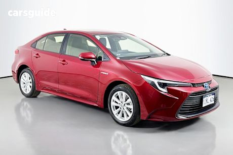 Red 2023 Toyota Corolla Sedan Ascent Sport Hybrid