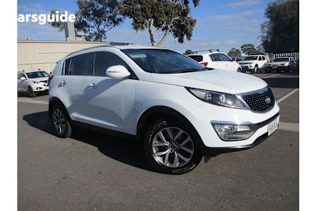 White 2015 Kia Sportage SUV SI PREMIUM F