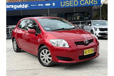 Red 2007 Toyota Corolla Hatch ASCENT F