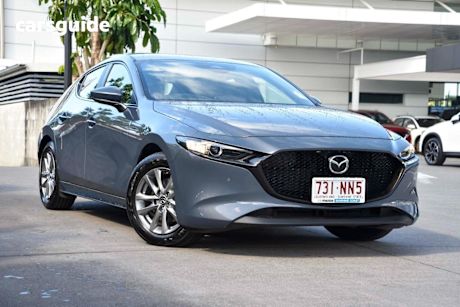 Grey 2024 Mazda 3 Hatchback G20 Pure