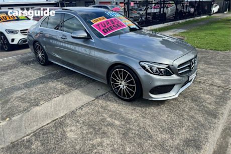Silver 2015 Mercedes-Benz C200 Sedan Bluetec