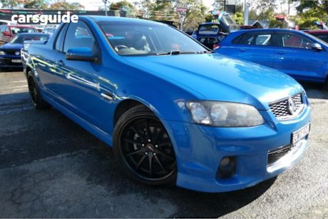 Blue 2012 Holden Commodore Utility SV6