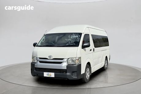 White 2014 Toyota Hiace Bus Commuter
