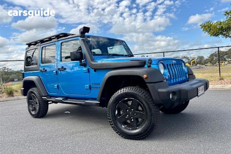 Blue 2015 Jeep Wrangler Unlimited Hardtop Renegade Sport (4X4)