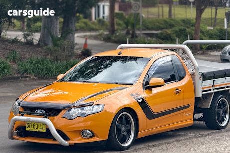 Orange 2008 Ford Falcon Cab Chassis XR6 (lpg)