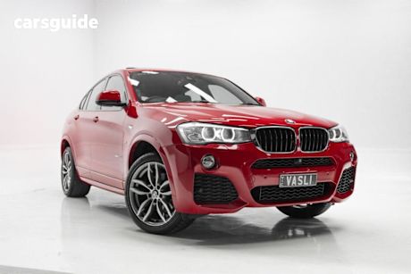 Red 2016 BMW X4 Coupe Xdrive 20I