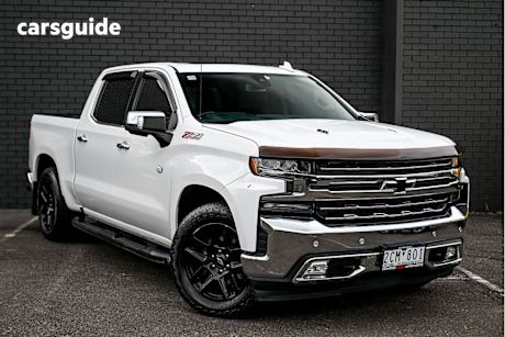 White 2020 Chevrolet Silverado Crew Cab Utility 1500 LTZ Premium Tech Pack