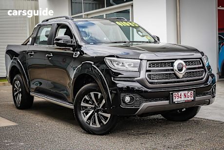 Black 2024 GWM Cannon Dual Cab Utility LUX (4X4)