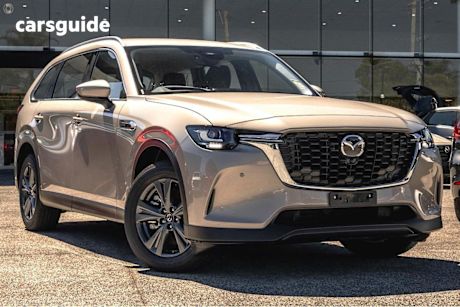 Beige 2025 Mazda CX-80 Wagon G40E Pure