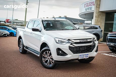 White 2024 Isuzu D-MAX Crew Cab Utility LS-U (4X4)