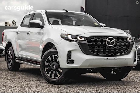 White 2025 Mazda BT-50 Dual Cab Pick-up GT (4X4) Standard Tray