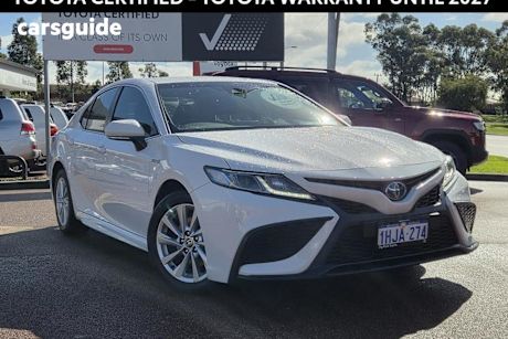 White 2021 Toyota Camry Sedan Ascent Sport Hybrid