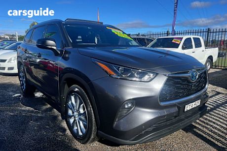 Grey 2021 Toyota Kluger Wagon grande efour 2.5 hybrid awd