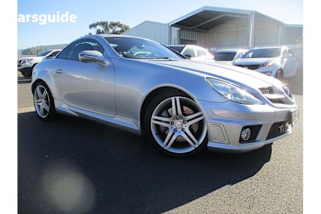 Silver 2010 Mercedes-Benz SLK-Class Convertible SLK300 R
